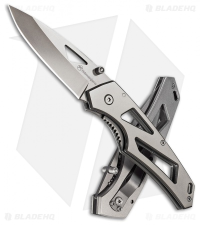 Kilimanjaro Large Vertice Folding Knife Gray Stainless Steel (3" Gray) 910060
