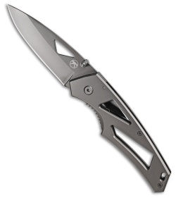 Kilimanjaro Large Vertice Folding Knife Gray Stainless Steel (3" Gray) 910060