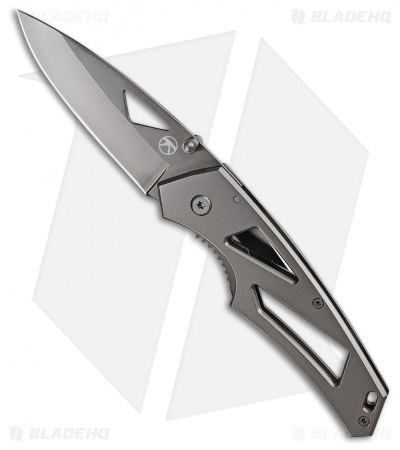 Kilimanjaro Large Vertice Folding Knife Gray Stainless Steel (3" Gray) 910060