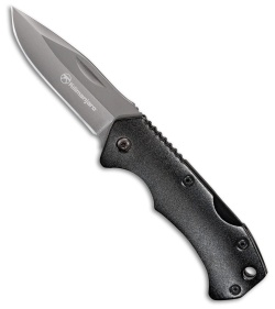 Kilimanjaro Small Victus Folding Knife Black Rubber (2.5" Gray) 910086