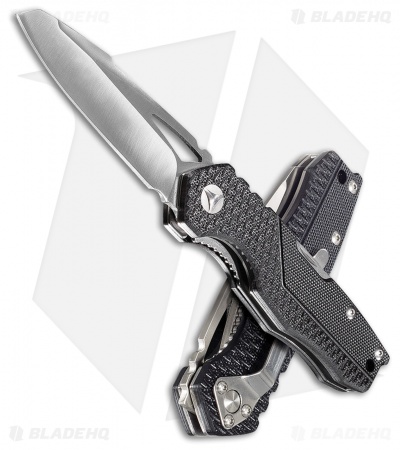Kilimanjaro Vello Folding Utility Knife Black G-10 (3" Satin) 910036