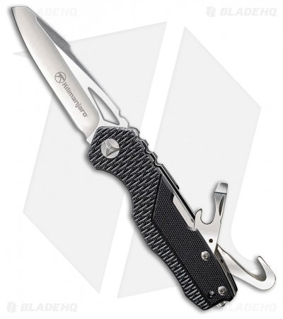 Kilimanjaro Vello Folding Utility Knife Black G-10 (3" Satin) 910036