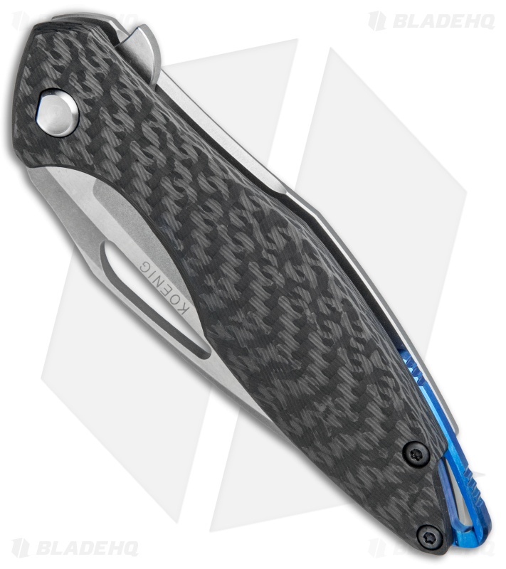 Koenig Arius Knife Patterned Carbon Fiber / Light Ti (Stonewash CTS-204P)