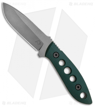 Krein Knives K9 Model 6 Fixed Blade Knife Forest G-10 (3.75" Stonewash)