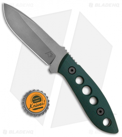 Krein Knives K9 Model 6 Fixed Blade Knife Forest G-10 (3.75" Stonewash)
