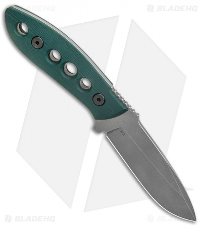 Krein Knives K9 Model 6 Fixed Blade Knife Forest G-10 (3.75" Stonewash)