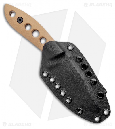 Krein Knives K9 Model 6 Fixed Blade Knife Coyote G-10 (3.75" Stonewash)