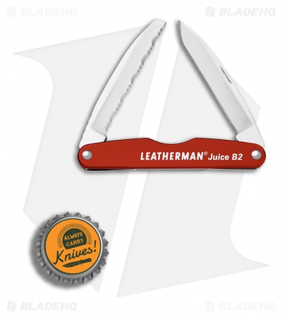 Leatherman Juice B2 Pocket Knife 3.25" Cinnabar Orange Al 832366