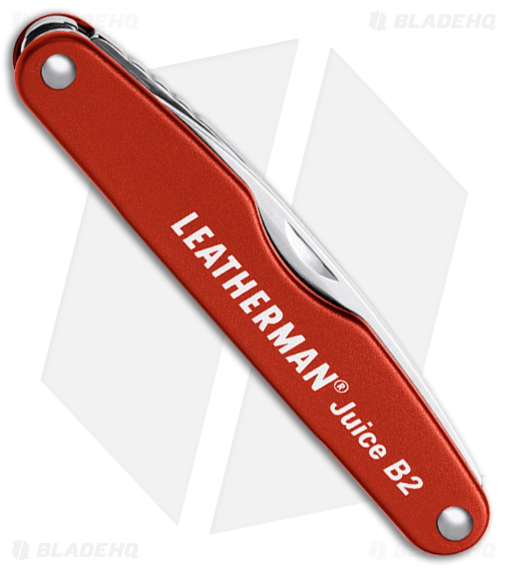 Leatherman Juice B2 Pocket Knife 3.25" Cinnabar Orange Al 832366