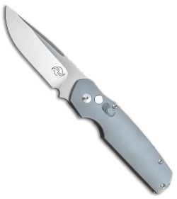 Liong Mah Design Automatic Button Lock Knife Aluminum (3.45" Satin)