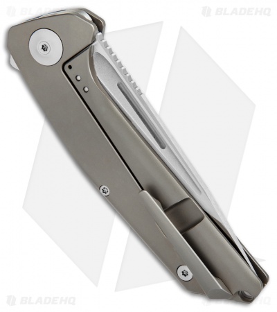 Liong Mah Design Endevour Frame Lock Knife Bronzed Titanium (3.75" Hand Satin)