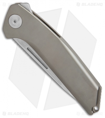 Liong Mah Design Endevour Frame Lock Knife Bronzed Titanium (3.75" Hand Satin)