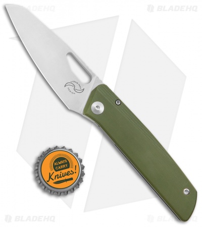 Liong Mah Design KUF EDC 3.0 Kitchen Utility Frame Lock Knife Green G-10 (3" SW)