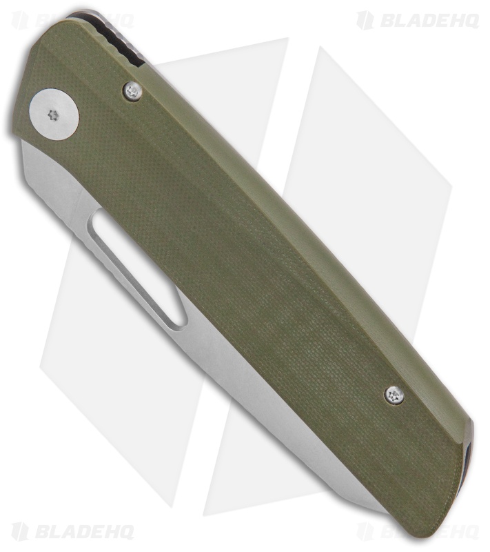Liong Mah Design KUF EDC 4.0 Kitchen Utility Frame Lock Knife Green G-10 (4" SW)