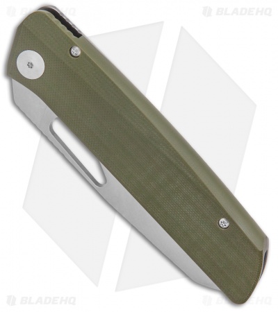 Liong Mah Design KUF EDC 4.0 Kitchen Utility Frame Lock Knife Green G-10 (4" SW)