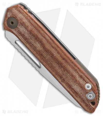 Liong Mah Design KUF Kitchen Utility Frame Lock Micarta (3.8" Stonewash)