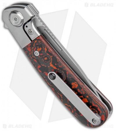 Liong Mah Design L-1 Frame Lock Knife Mars Valley Fat Carbon (3.1" Frosted) 