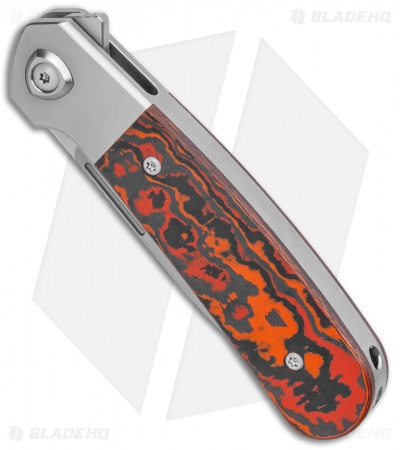 Liong Mah Design L-1 Frame Lock Knife Mars Valley Fat Carbon (3.1" Frosted) 