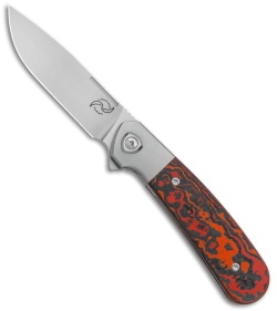 Liong Mah Design L-1 Frame Lock Knife Mars Valley Fat Carbon (3.1" Frosted) 