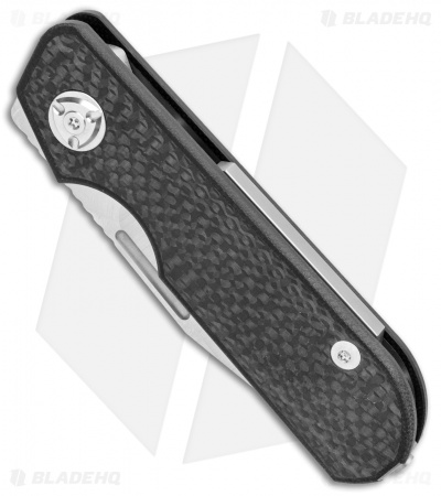 Liong Mah Design Traveler Clip Point Slip Joint Knife Carbon Fiber (2.7" Satin)