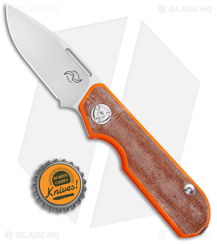 Liong Mah Traveler Knife | Orange + Spear Pt | Blade HQ