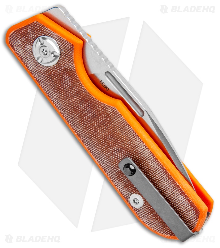 Liong Mah Traveler Knife | Orange + Spear Pt | Blade HQ