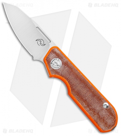 Liong Mah Design Traveler Sheepsfoot Slip Joint Brown Micarta (2.7" Satin)     