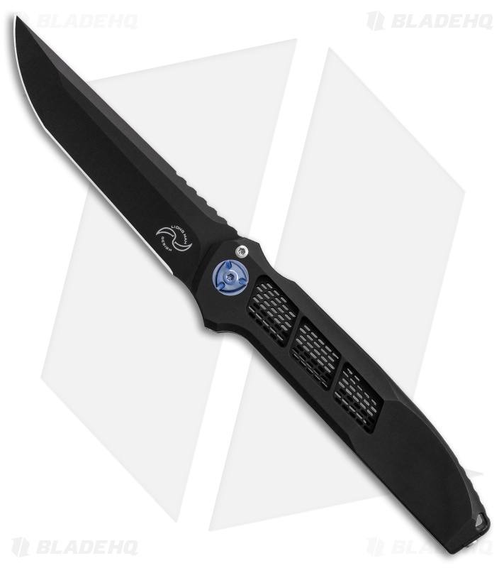 Liong Mah Design XV Integral Frame Lock Knife Black Ti (3.8" Black PVD)