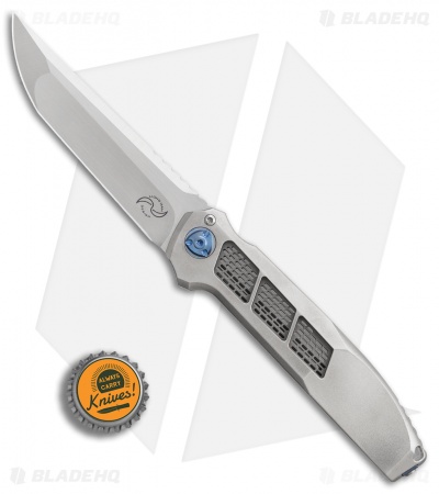 Liong Mah Design  XV Integral Frame Lock Knife Titanium (3.8" Hand Satin)