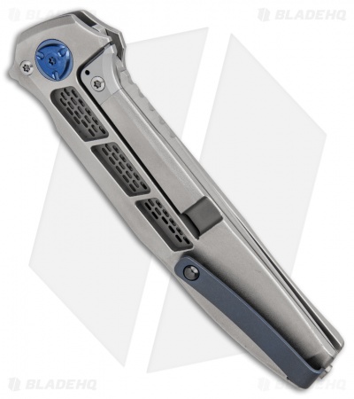 Liong Mah Design  XV Integral Frame Lock Knife Titanium (3.8" Hand Satin)