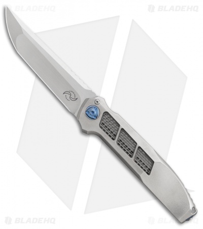 Liong Mah Design  XV Integral Frame Lock Knife Titanium (3.8" Hand Satin)