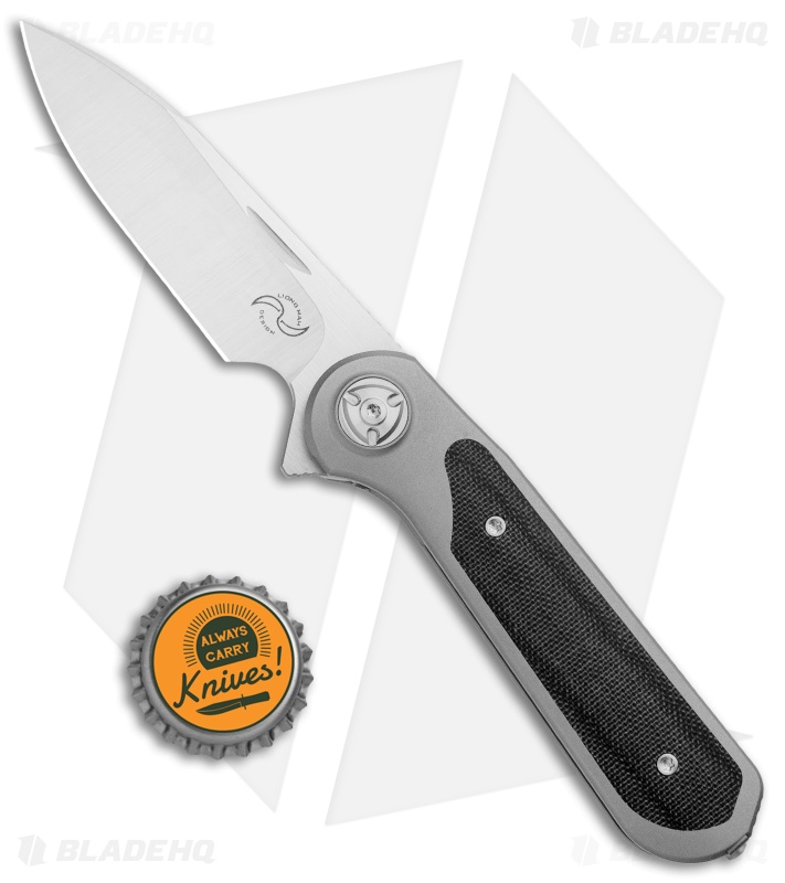 Liong Mah Design Zulu Frame Lock Knife Black Micarta/Ti (3.25" Satin) 