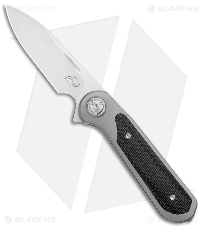 Liong Mah Design Zulu Frame Lock Knife Black Micarta/Ti (3.25" Satin) 