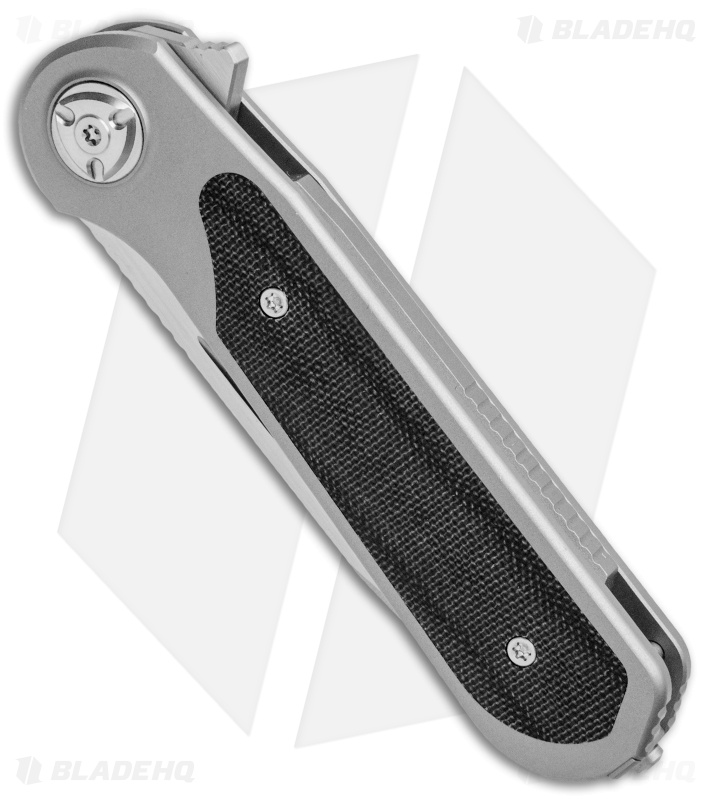 Liong Mah Design Zulu Frame Lock Knife Black Micarta/Ti (3.25" Satin) 