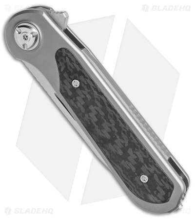 Liong Mah Design Zulu Frame Lock Knife Carbon Fiber/Ti (3.25" Satin) 