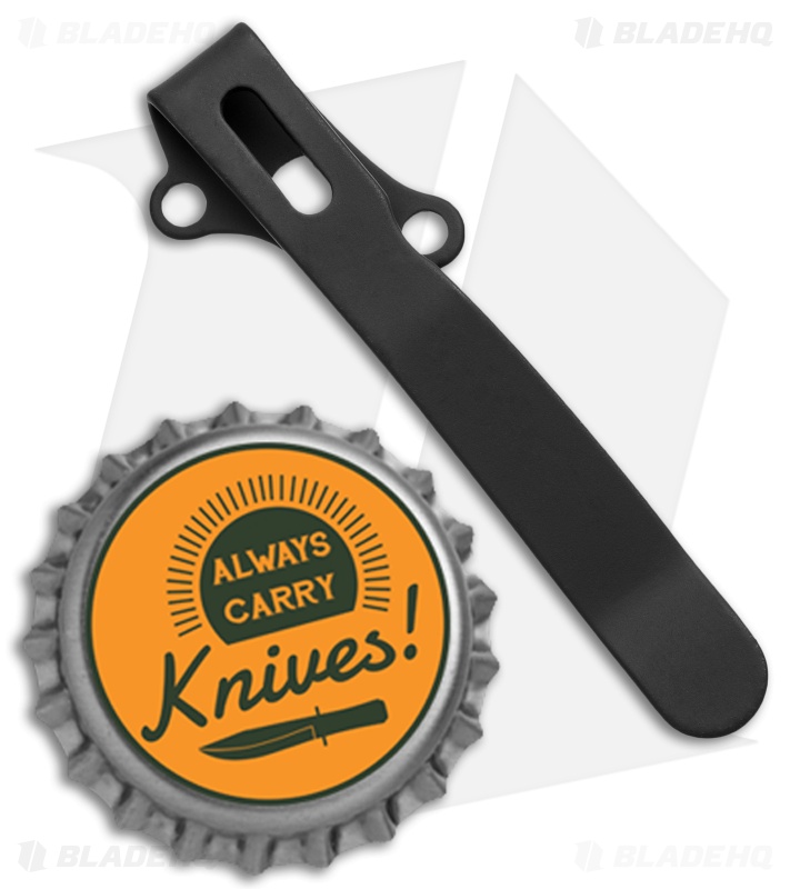 Lynch Northwest Demko Short-Deep Carry Titanium Pocket Clip (Black Cerakote)