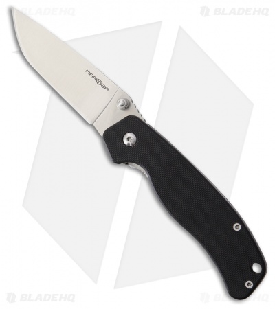 MARSER Kampfer 28 Liner Lock Knife Black G-10 (3" Satin)