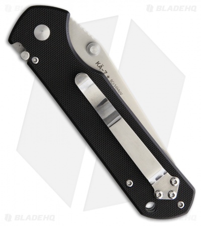 MARSER Kampfer 7 Liner Lock Knife Black G-10 (3.5" Satin)