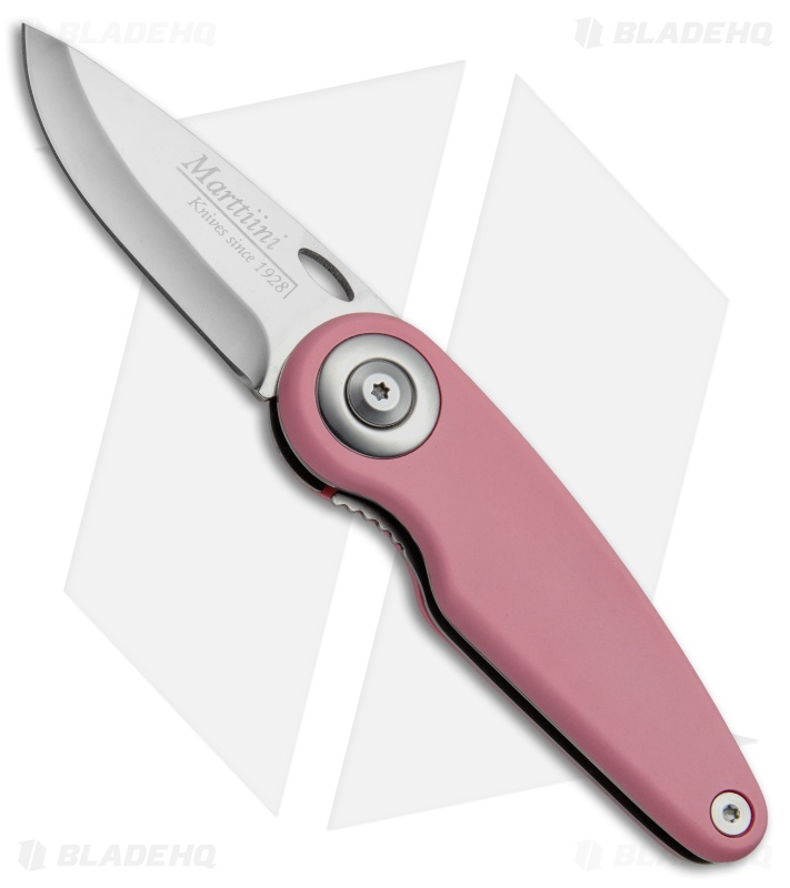 Marttiini Pelican Folding Knife Pink Rubber (2.75"Mirror) 925160