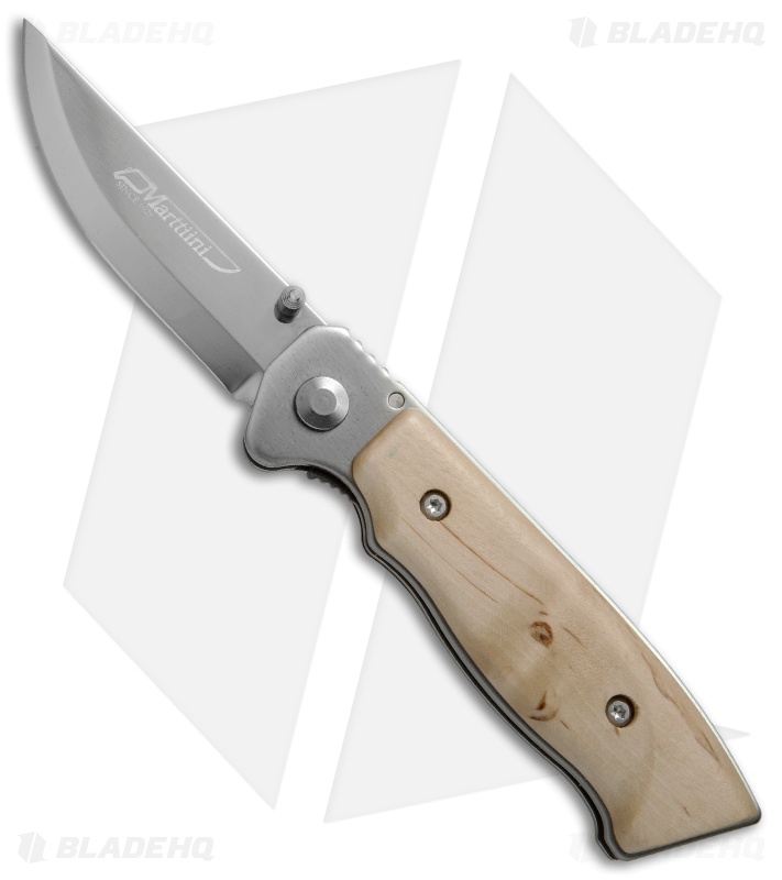 Marttiini Polar Folding Knife Curly Birch (3.125" Mirror) 945110