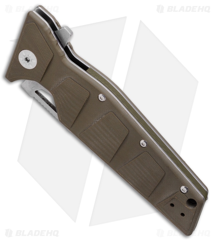 Maserin Artiglio Tanto Knife Steel/Green G10 (3.75" Stonewash) 420G10V