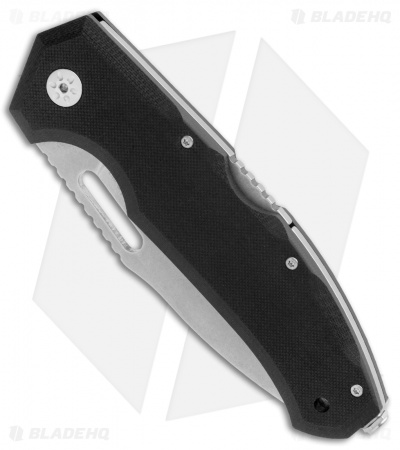 Maserin Nimrod Lockback Knife Black G-10 (3.5" Stonewash) 480G10N