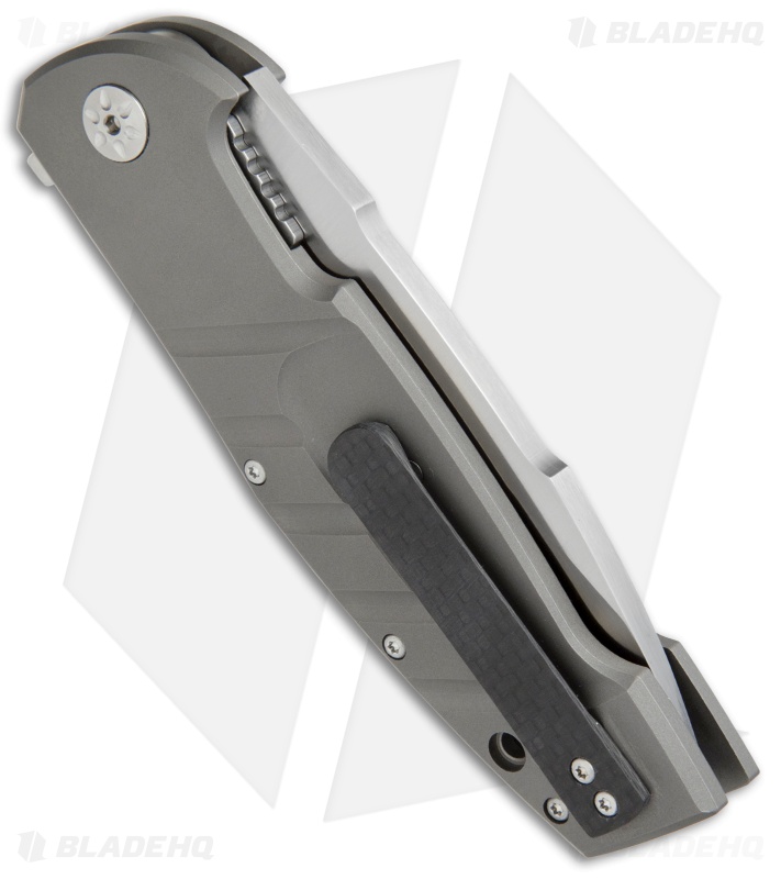 Maserin Sergio Consoli Bulldog Liner Lock Flipper Knife Ti (3.75" Satin) 403