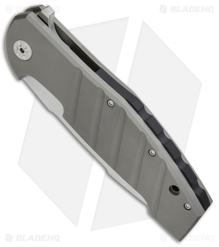 Maserin Sergio Consoli Bulldog Liner Lock Flipper Knife Ti (3.75" Satin) 403