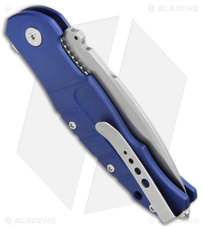 Maserin Sergio Consoli Pitbull Liner Lock Flipper Knife Blue (3.6" SW) 404/B