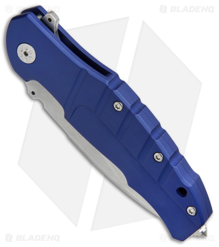 Maserin Sergio Consoli Pitbull Liner Lock Flipper Knife Blue (3.6" SW) 404/B
