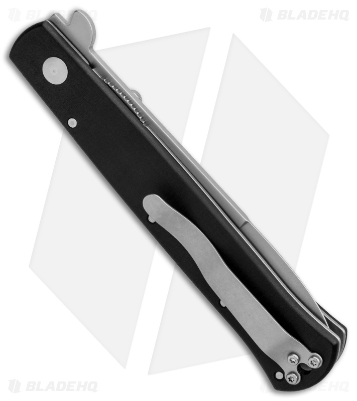 Maserin Stilletto Bayonet Liner Lock Knife Black (3.8" Bead Blast) 620B