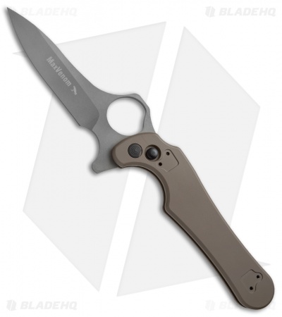 Max Venom Dimachaerus Impact Folding Knife FDE (4.5" Bead Blast)