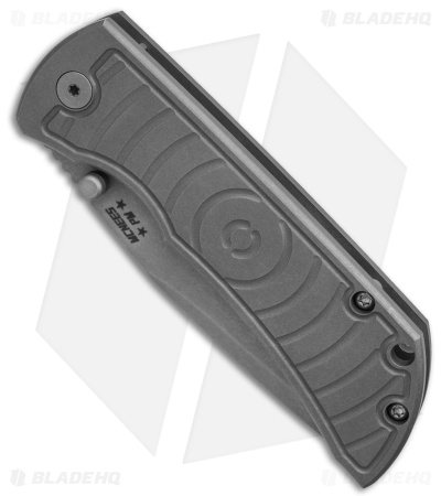 McNees Knives MAC2-3.5 Frame Lock Knife Gray Milled Titanium (3.5" SW Magnacut)