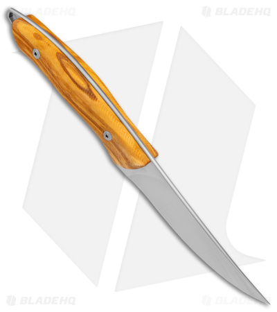 Mercury Trek Fixed Blade Knife Olive Wood Handle (5.1" Satin)